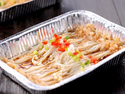 偃师锡纸烤金针菇